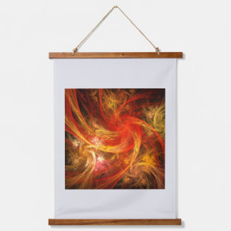 Firestorm Nova Abstrakte Kunst Wandteppich Mit Holzrahmen