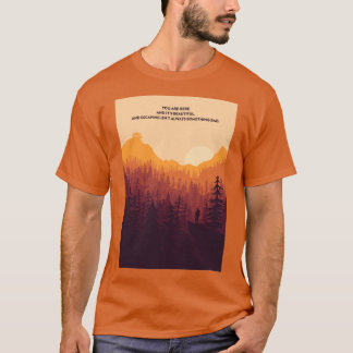Firewatch Minimalist Zitat Aktive Freunde T-Shirt