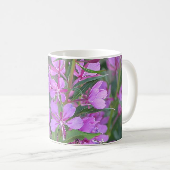 Fireweed-Blumen-Tasse Kaffeetasse (VorderseiteRechts)