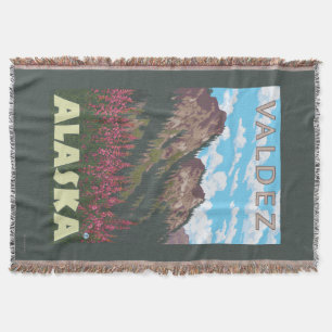 Fireweed u. Berge - Valdez, Alaska Decke