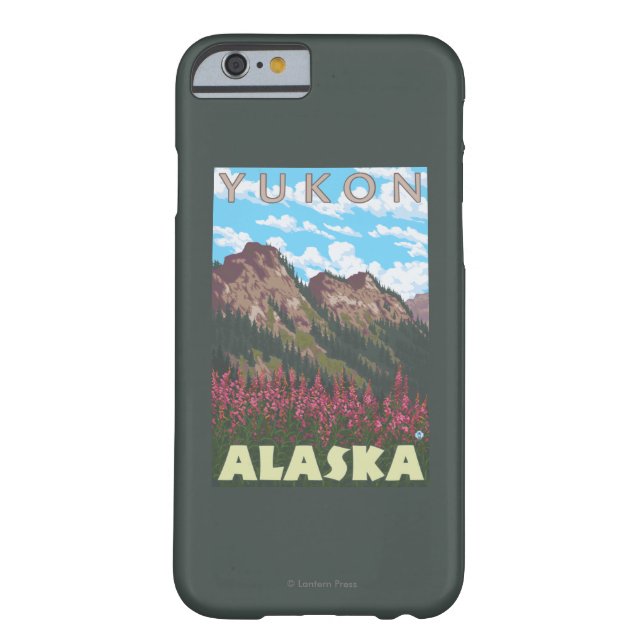 Fireweed u. Berge - Yukon, Alaska Case-Mate iPhone Hülle (Rückseite)