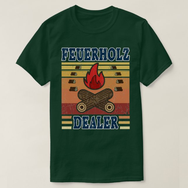 Firewood Dealer Bauer Vintag Firewood T-Shirt (Design vorne)