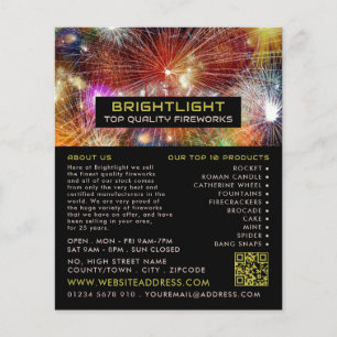 Firework Display, Fireworks Sales Flyer