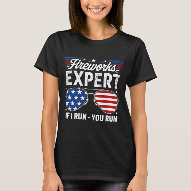 Firework Experte, wenn Sie ausführen T-Shirt (Vorderseite)