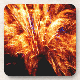 Firework Plastic Coasters Untersetzer
