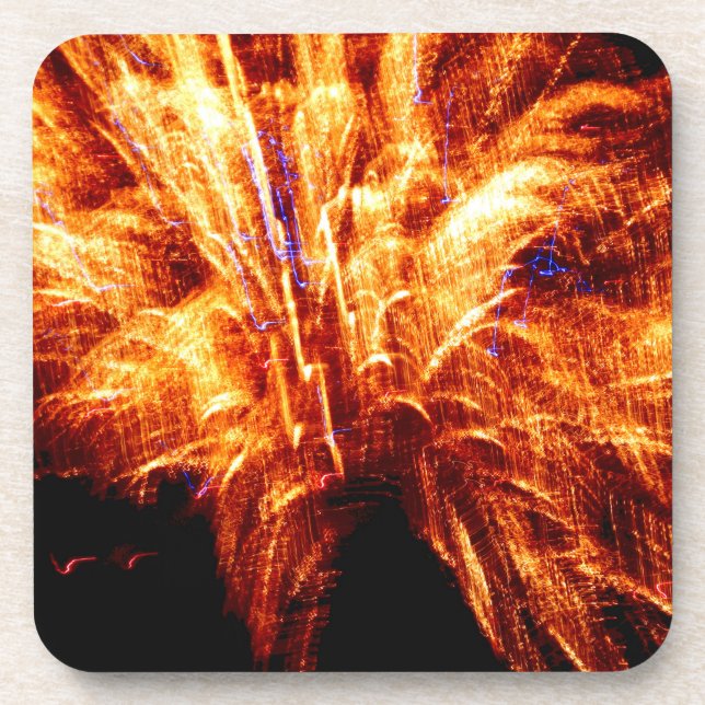 Firework Plastic Coasters Untersetzer (Vorderseite)