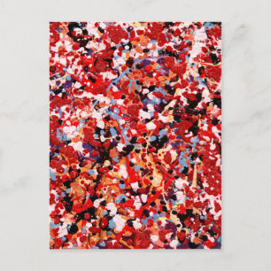 FIREWORKS ~ (abstrakte Kunstgestaltung) ~ Postkarte