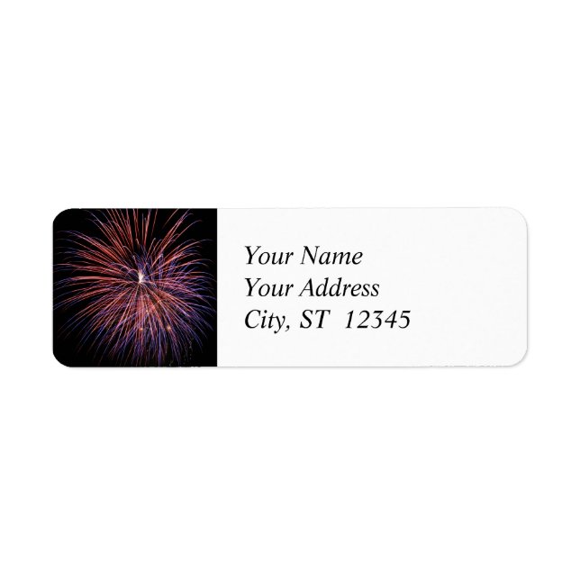 Fireworks Address Label (Vorne)