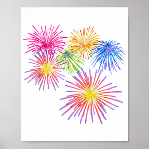 Fireworks Big Party Celebration Firecracker Poster