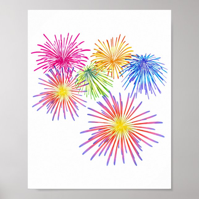 Fireworks Big Party Celebration Firecracker Poster (Vorne)