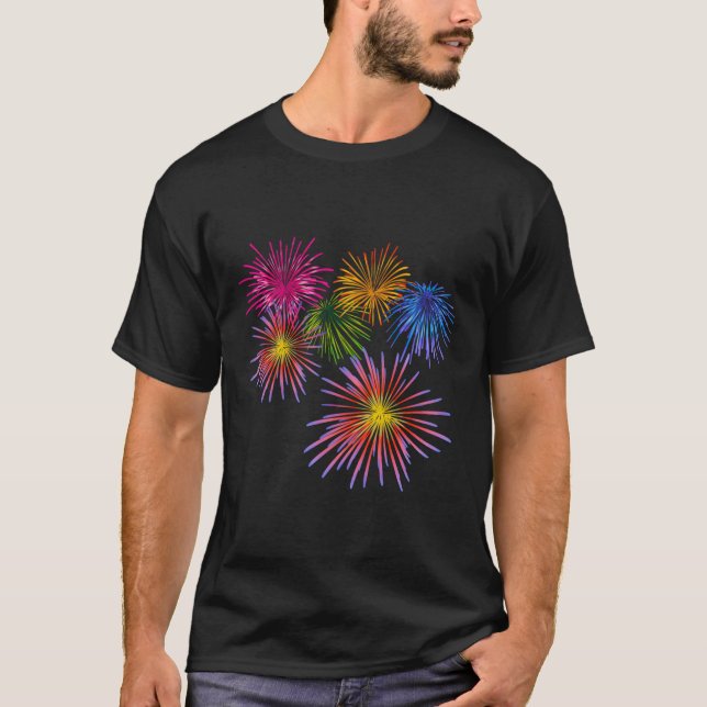 Fireworks Big Party Celebration Firecracker T-Shirt (Vorderseite)