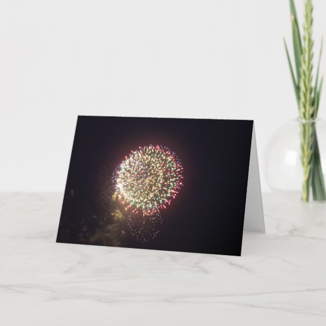 Fireworks Birthday Card Karte (Vorderseite)