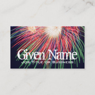 Fireworks Business Card Visitenkarte