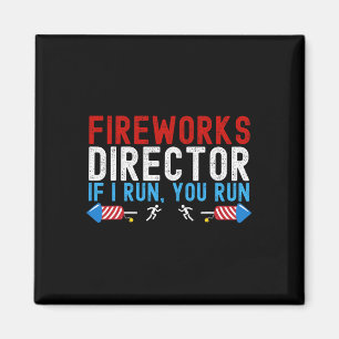 Fireworks Director American Flag 4. Juli 1 Magnet