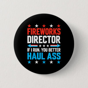Fireworks Director American Flag 4. Juli Männer W Button