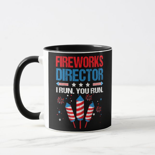Fireworks Director I Run You Run Funny 4. Tasse (Links)