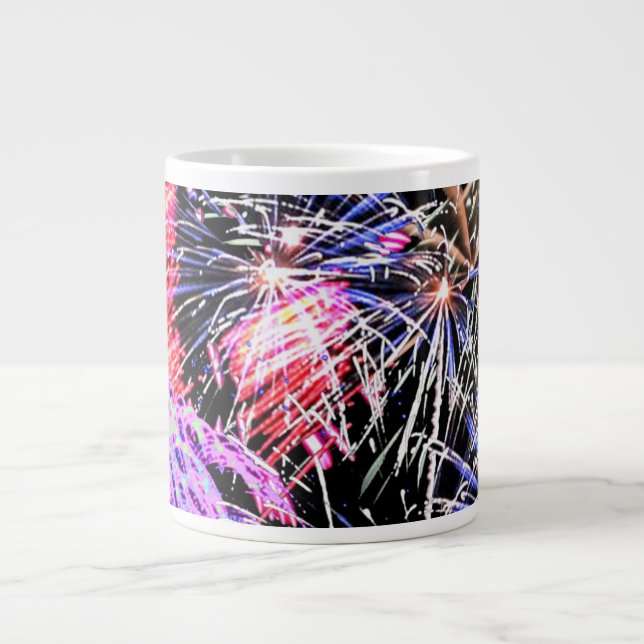 Fireworks Display Jumbo-Tasse (Vorderseite)