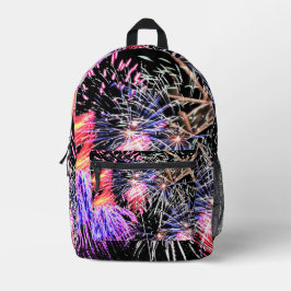 Fireworks Display Patriotic Holiday Bedruckter Rucksack