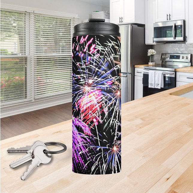 Fireworks Display Patriotic Holiday Thermosbecher (Fireworks Display Patriotic Holiday Thermal Tumbler)