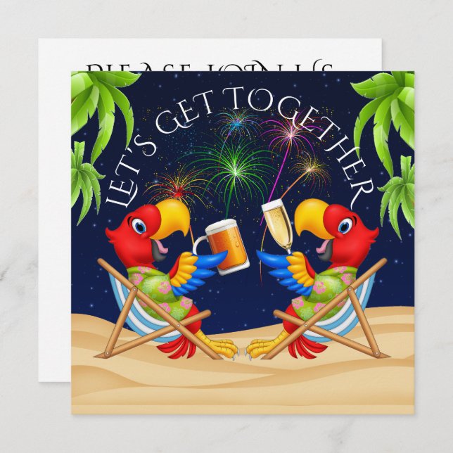 FIREWORKS - Einladung (Vorne/Hinten)