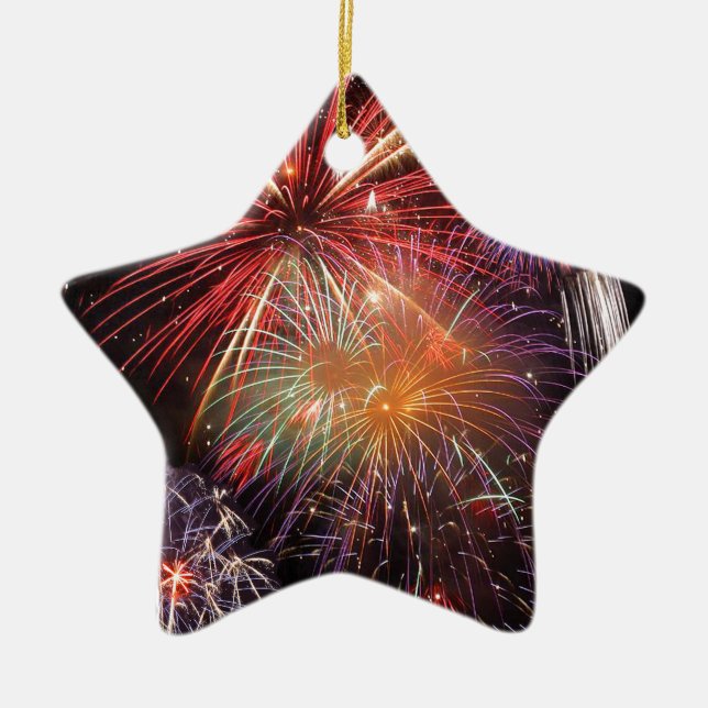 Fireworks Finale Keramikornament (Vorne)