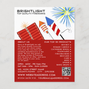 Fireworks, Fireworks Sales Flyer