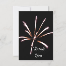 Fireworks Flat Vielen Dank Note Card Dankeskarte