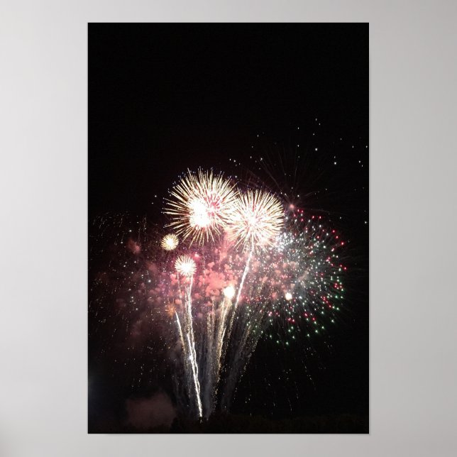 Fireworks-Foto Poster (Vorne)