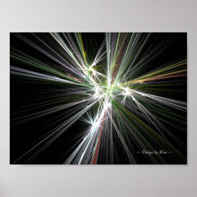 Fireworks-Fraktal Poster (Vorne)