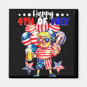 Fireworks Funny Trump Patriotic American Happy 4. Magnet