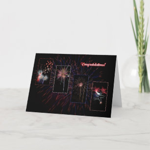 Fireworks-Grußkarte Karte