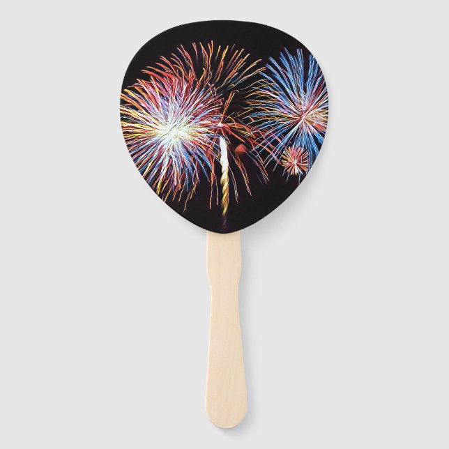 Fireworks-Handfan Fächer (Vorderseite)