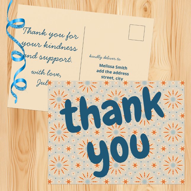 Fireworks Inspiriert Muster Anpassbare Postkarte (Von Creator hochgeladen)