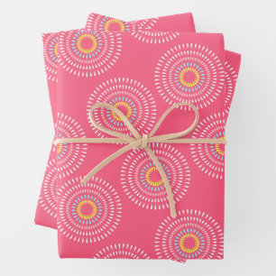 Fireworks Japanese Cherry Geschenkpapier Set
