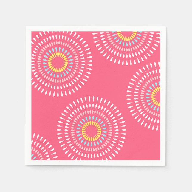 Fireworks Japanese Cherry Serviette (Vorderseite)