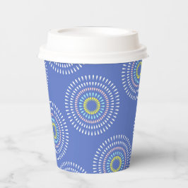 Fireworks Japanisch Blue Pappbecher