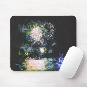 Fireworks July 4th Celebrate USVI Personalize Mousepad
