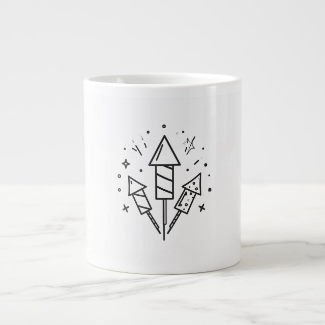 fireworks Jumbo-Tasse (Vorderseite)