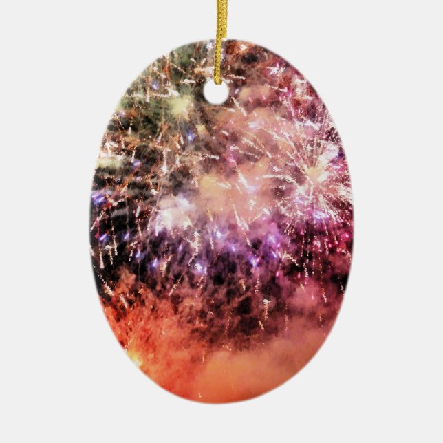 FIREWORKS KERAMIK ORNAMENT (Vorne)