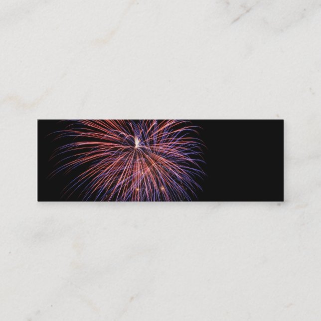 Fireworks Mini Lesezeichen Business Card Visitenkarte (Vorderseite)