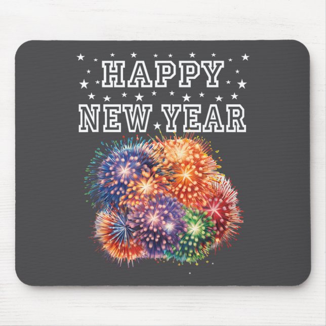 Fireworks New Year's Eve Party  Mousepad (Vorne)