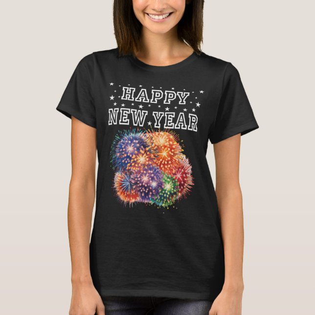 Fireworks New Year's Eve Party  T-Shirt (Vorderseite)