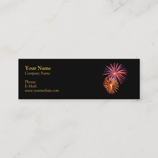 Fireworks P3621 Business Card Mini Visitenkarte (Vorderseite)