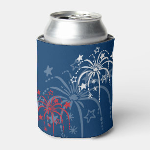 Fireworks Patriotic Can Cooler Dosenkühler