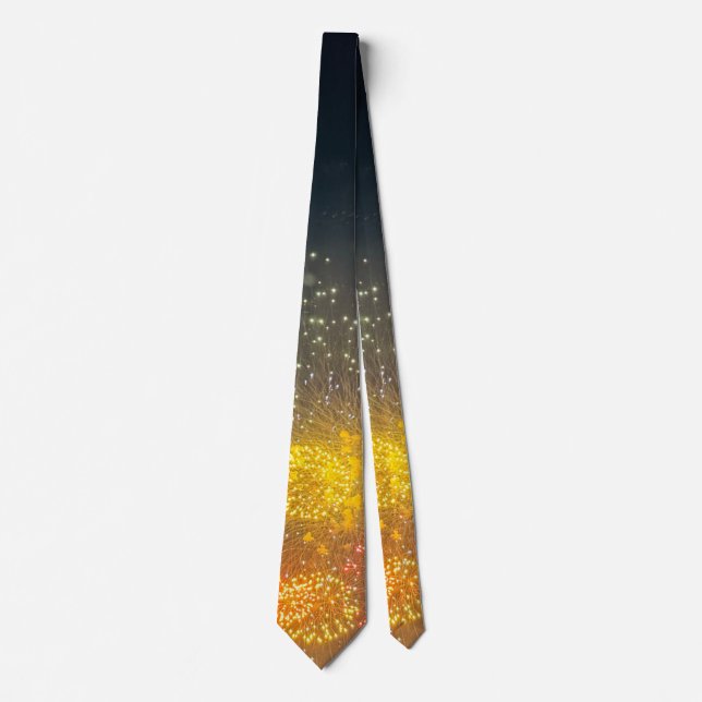 Fireworks Photo Necktie  Krawatte (Vorderseite)