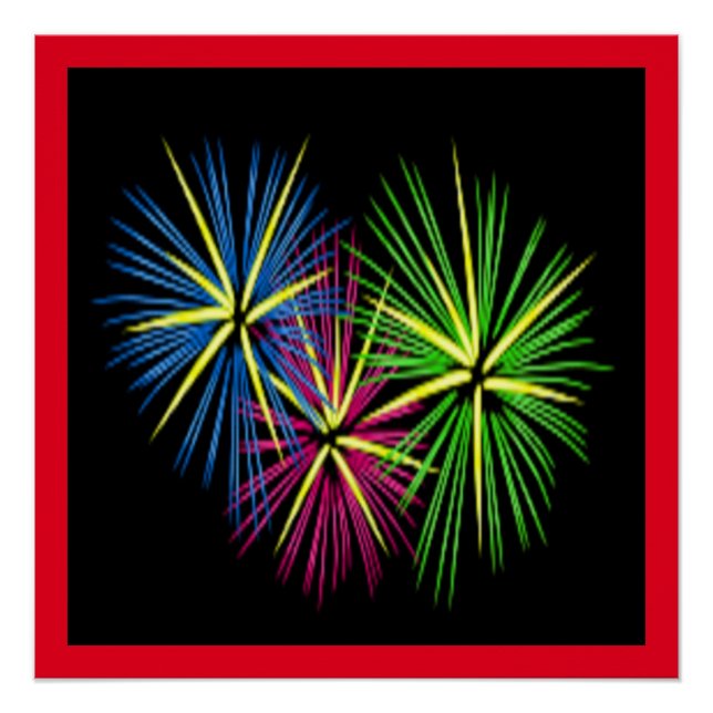 FIREWORKS POSTER (Vorderseite)