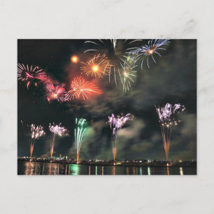 Fireworks-Postkarte Feiertagspostkarte