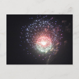 Fireworks-Postkarte Postkarte