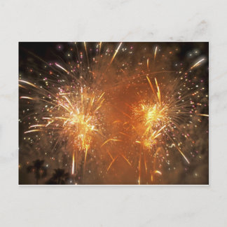 Fireworks-Postkarte Postkarte