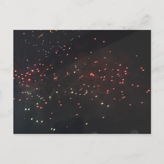 Fireworks-Postkarte Postkarte (Vorderseite)